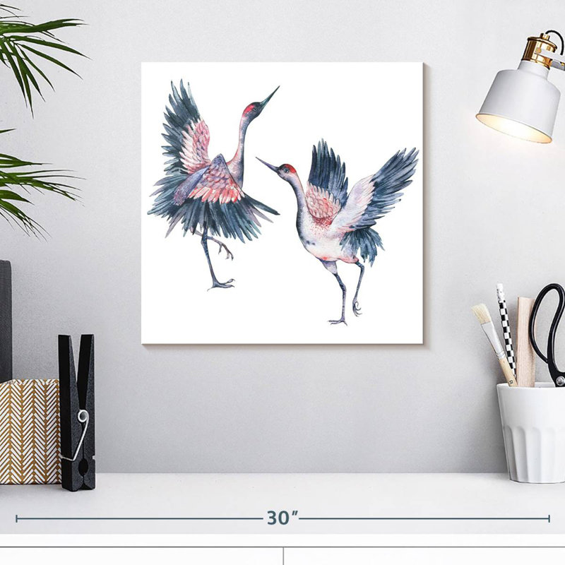 Crowle Crowned Cranes, 16" H x 16" W