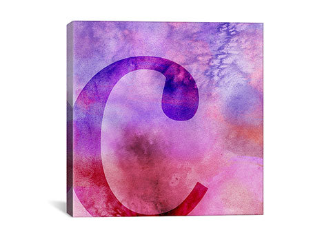 Art textuel sur toile, c, H 12 po x l 12 po x P 0,75 po