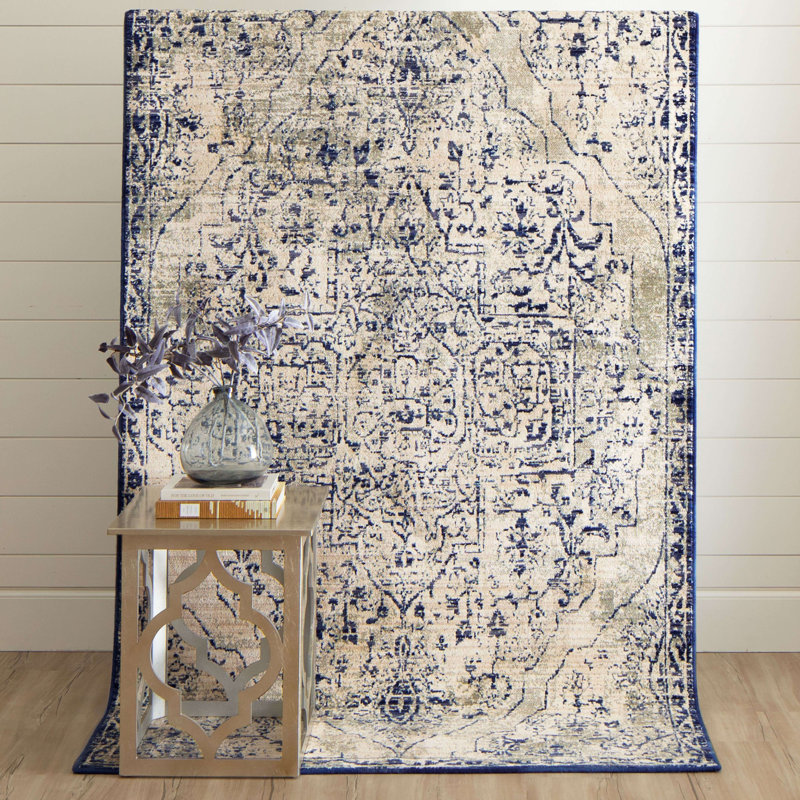 Slaney Synthetic Oriental Indoor Rug, Rectangle 8' x 11'
