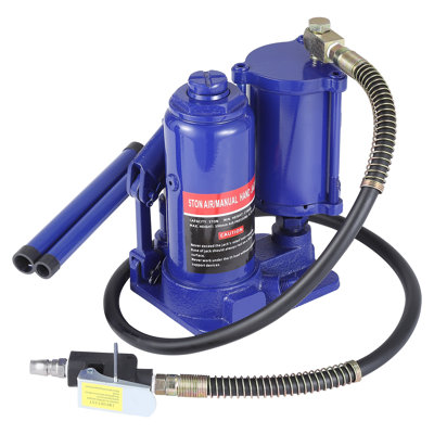 Heavy-Duty Air Hydraulic Bottle Jack with Dual Pneumatic and Manual Pump