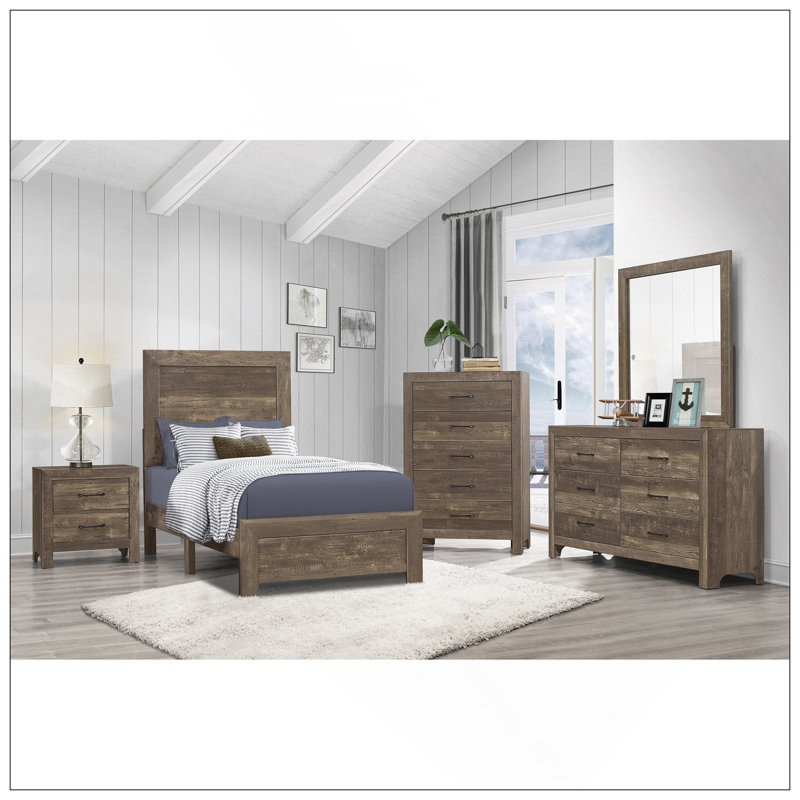 Table de chevet 1 pièce avec tiroirs en queue d'aronde et quincaillerie en métal noir, parfaite pour le rangement et le style de la chambre à coucher.
