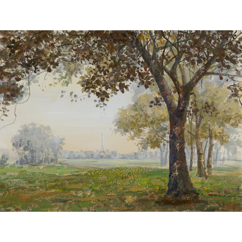 Parisian Forest by Grant Wood - Wrapped Canvas Painting