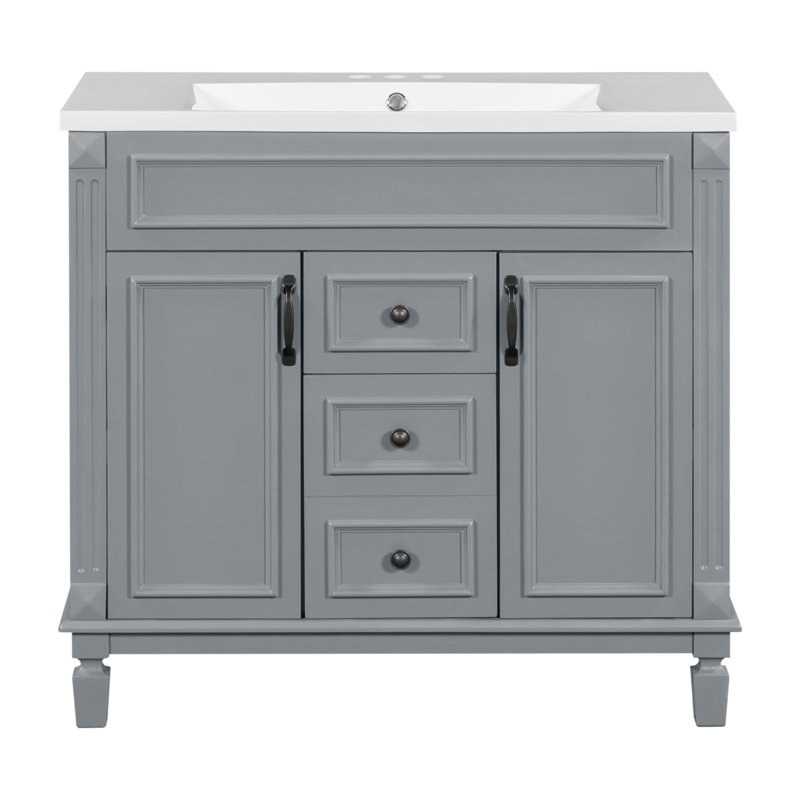 35.9'' Single Bathroom Vanity with Top