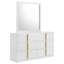 Commode 6 tiroirs avec miroir Omari
