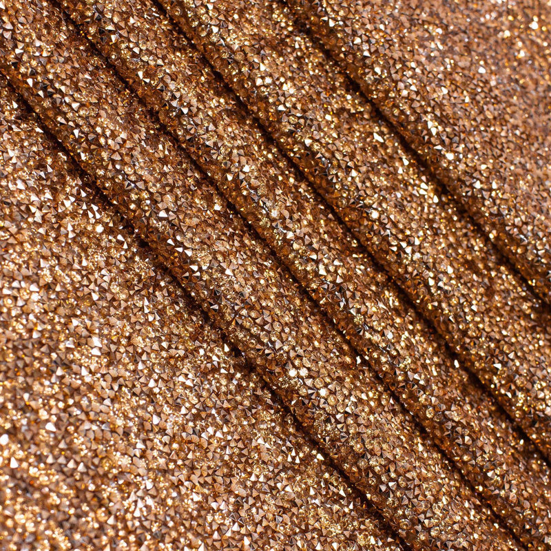 Chemin de table Sparkles Home | Strass | Revers antidérapant | Plusieurs tailles disponibles, Cuivre, 72 po x 13 po