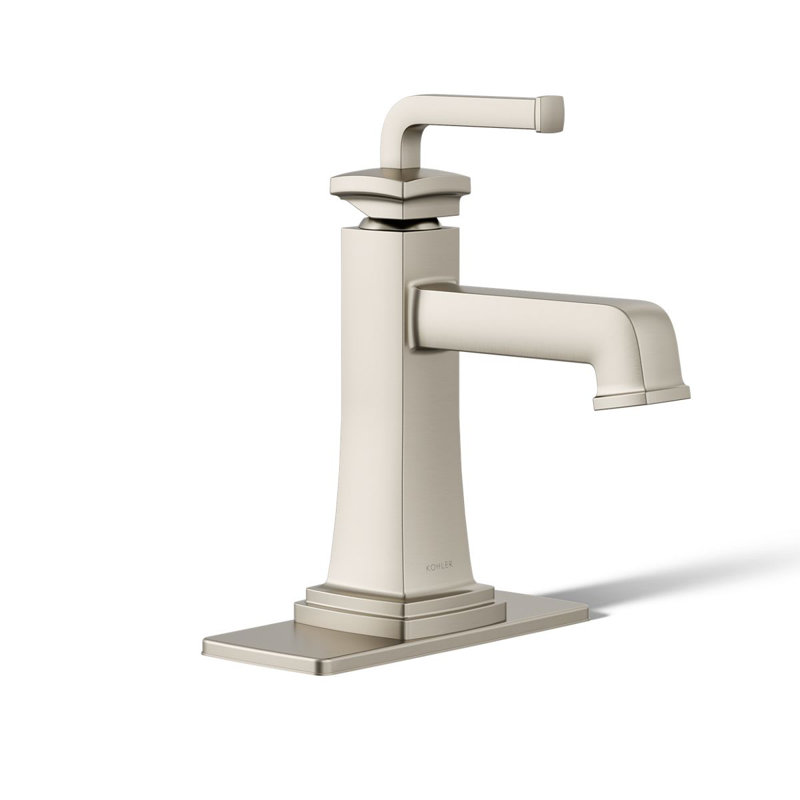 Riff Single-Handle Bathroom Sink Faucet, Vibrant Brushed Nickel, 0.5 GPM