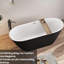 Baignoire de trempage autoportante en acrylique 67 "x 31,5" avec trop-plein et bonde escamotable-108974219