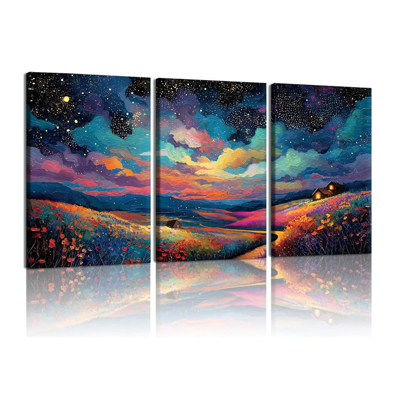 3 Piece Wrapped Canvas Print