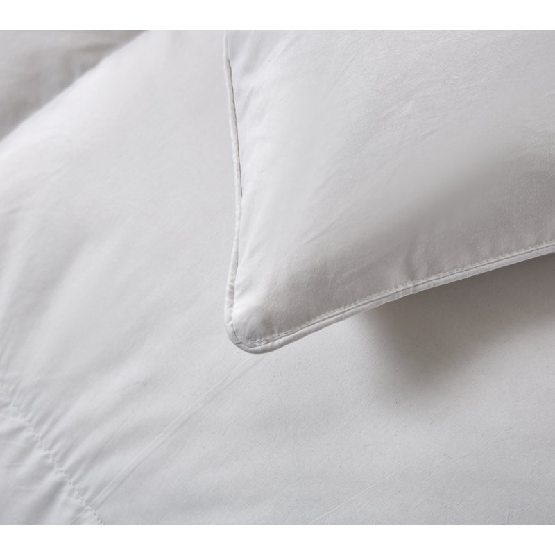 Serta Super Soft 233 Thread Count White Goose Feather And Down Fiber Comforter By Serta All Season Full / Queen, Queen