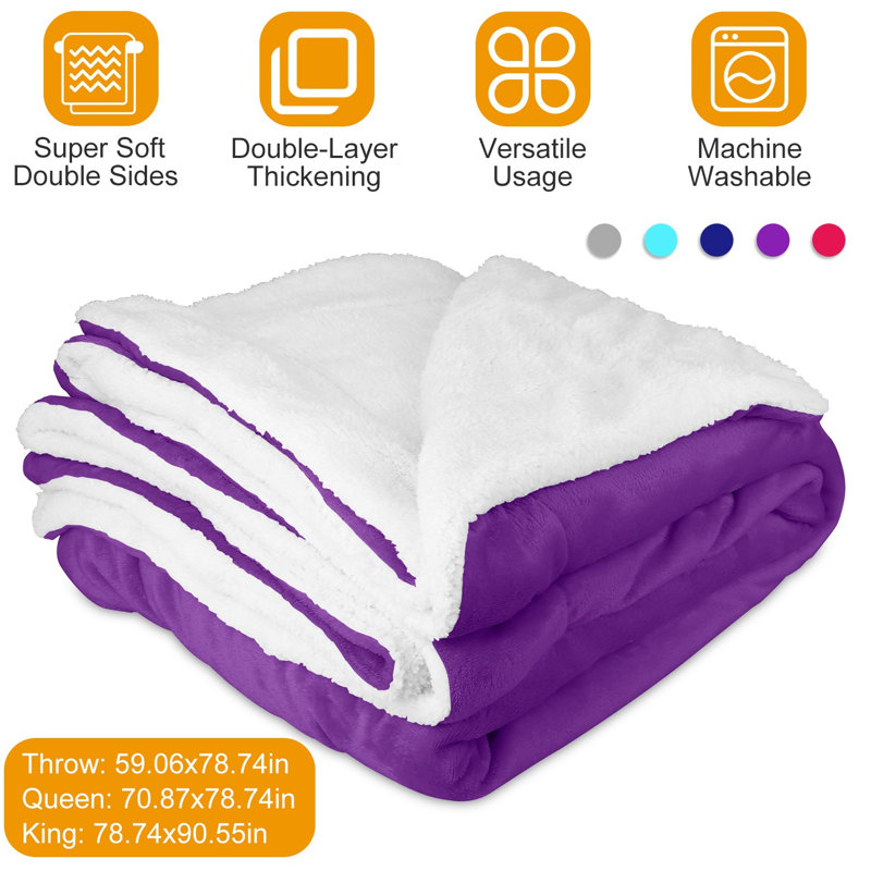 Coussin en polaire, Mauve