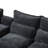 123*55"Modern U-Shaped Sectional Sofa With Console-924998602