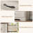 6 Drawers Dresser for Bedroom,Chest of Drawers with Wide Metal Handle,Farmhouse Modern Wooden Dresser-1172069073