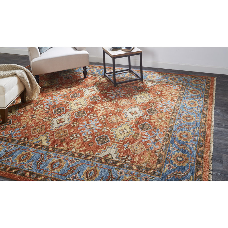 Carrington Hand Knotted Wool Oriental Area Rug, Rectangle 2' x 3'