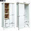 Armoire de rangement polyvalente avec porte coulissante et plusieurs compartiments pour la vie organisée