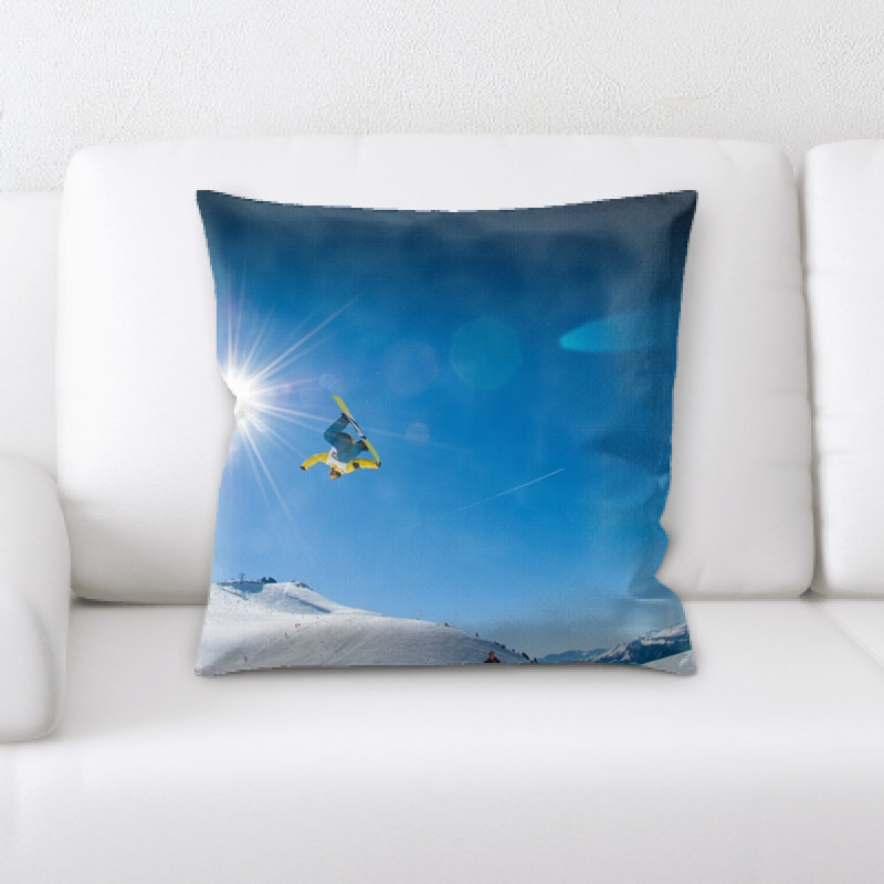 Microsuede Reversible Throw Pillow