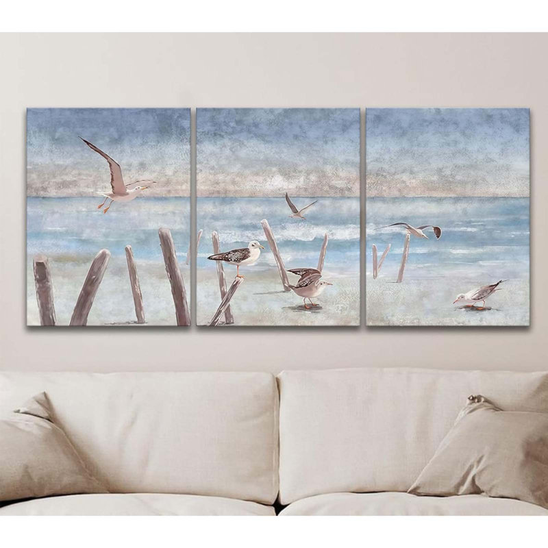 3 Piece Wrapped Canvas Wall Art, 60 cm H x 120 cm W