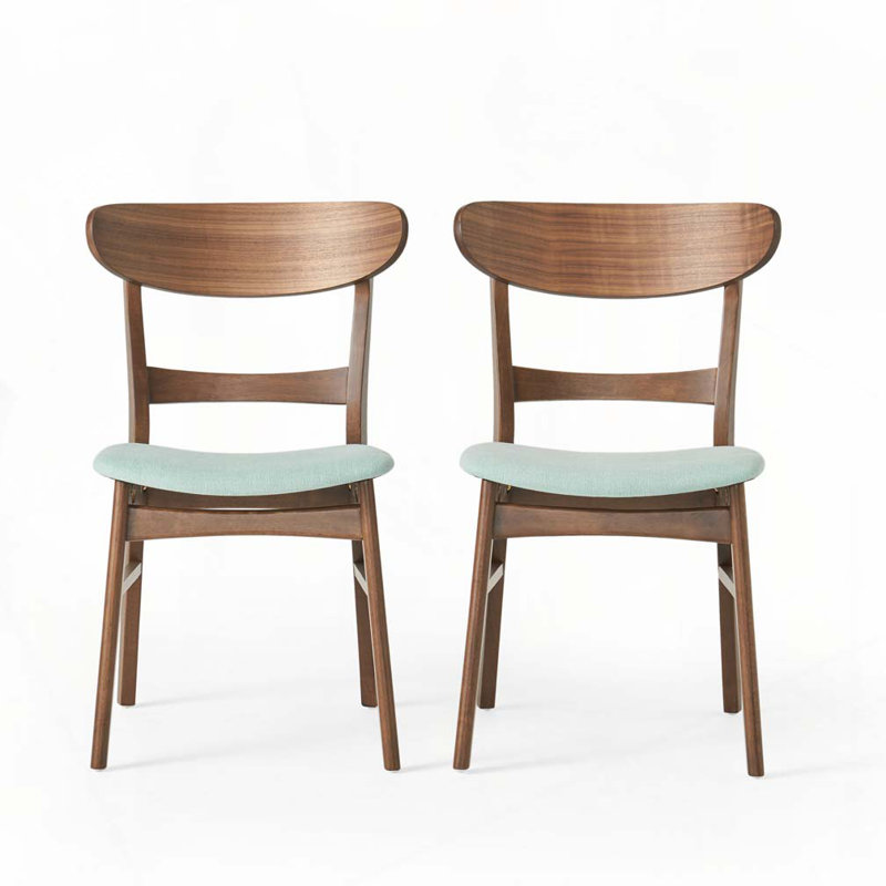 Chaise en bois, Menthe, Noyer