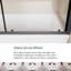Single Sliding Shower Door For Bathtub, 1/5" Thick Clear Tempered Glass Shower Door With Stainless Steel Handle-118574602