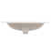 21'' x 18'' White Rectangle Vitreous China Drop In Bathroom Sink With Overflow