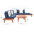 Butrus Eucalyptus 5 - Person Patio Conversation Set with Cushions