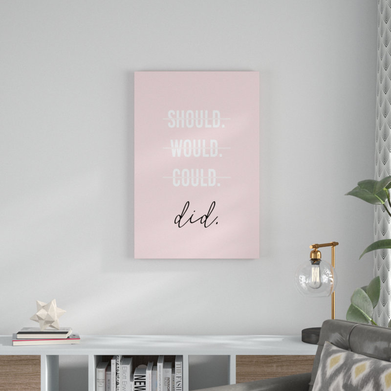 GRL PWR II by Anna Hambly - Typography Print, 91cm H x 61cm W, Wrapped Canvas