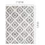 Tapis géométrique noir / beige Meridian-34128198