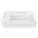 Whitehaus Collection 30" Rectangular Wall Mount Basin With Faucet Drilling And Rear Centre Drain Location