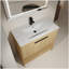 Meuble-lavabo 36 po avec lavabo en céramique, 2 portes à fermeture douce, meuble-lavabo autoportant, contreplaqué-159962431-159962418