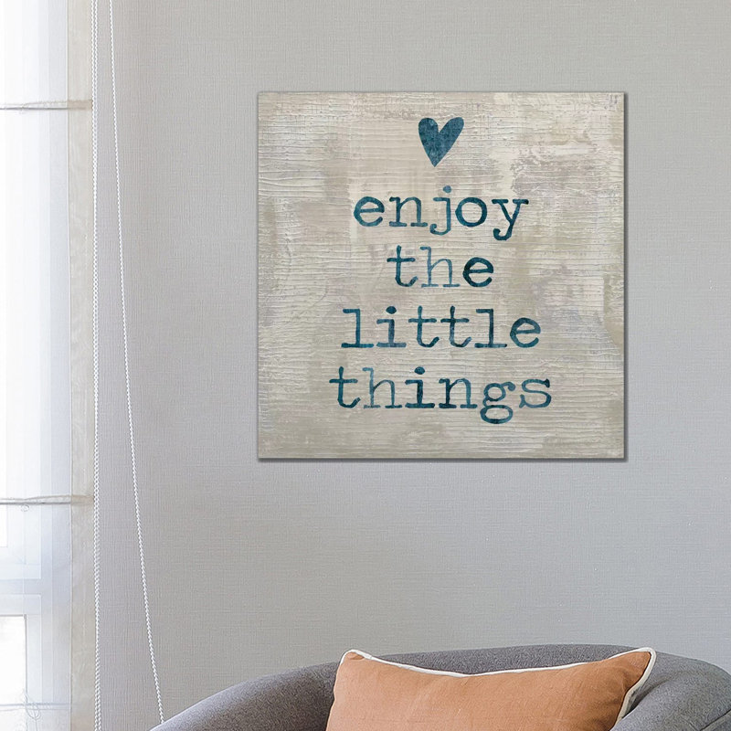 Enjoy The little things I 1 Piece Wrapped Canvas Wall Art, 66.04 cm H x 66.04 cm W x 3.175 cm D