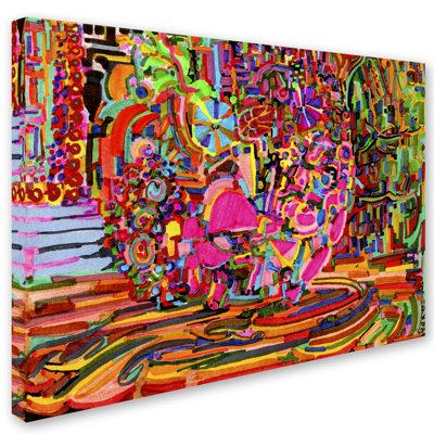 « nu femme as a bol of fruit », reproduction d’impression sur toile tendue