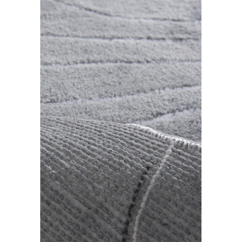 Tapis de bain Aeilt, Gris clair / Gris foncé