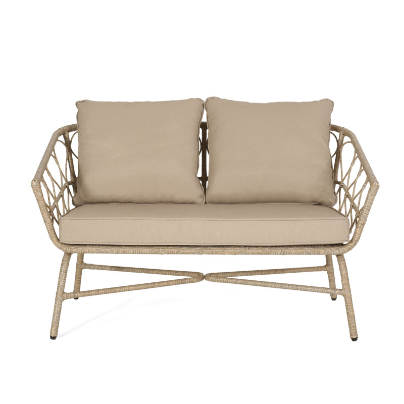 Backyard : And Waterproof Fabric Cushions, 48.50" W X 28.25" D 28.75" H, Assembly Required, 600 Lbs Weight Endurance Patio Construction & Water- Cushioning, 48.5"W 28.25"D 28.75"H, Load Capacity