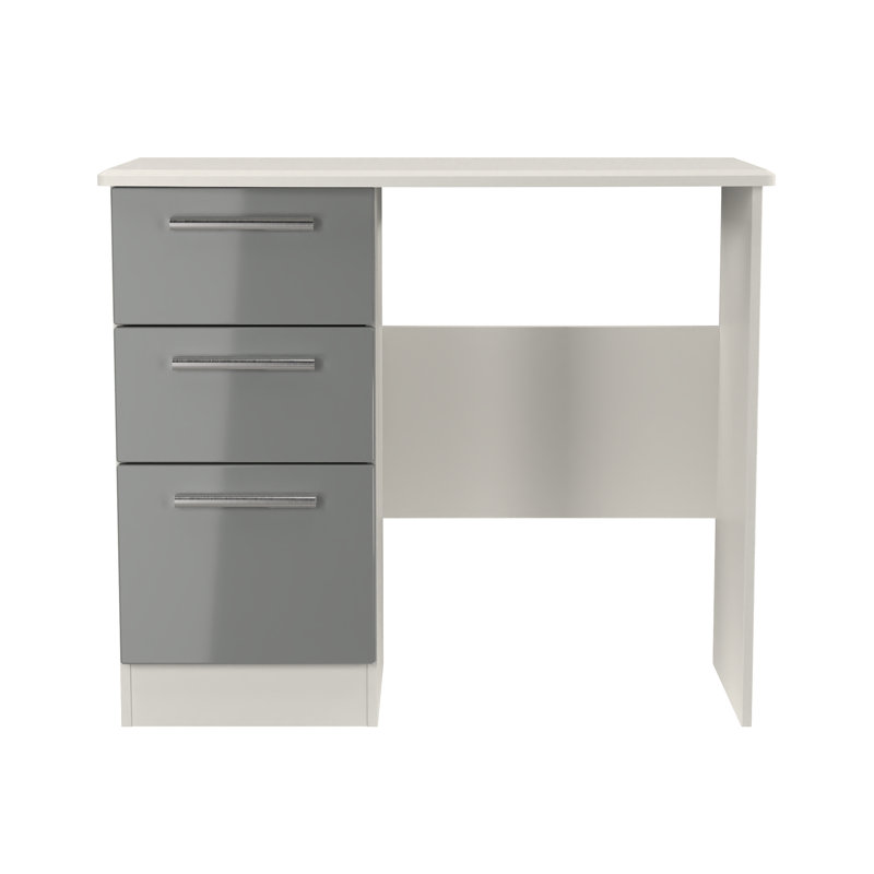 Borgeson Dressing Table, Grey Gloss/Grey