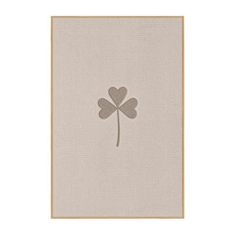 Soft Plush Fellman St Patties Modern & Contemporary Abstract Area Rug in Beige – LightBrown Binding, 6x9