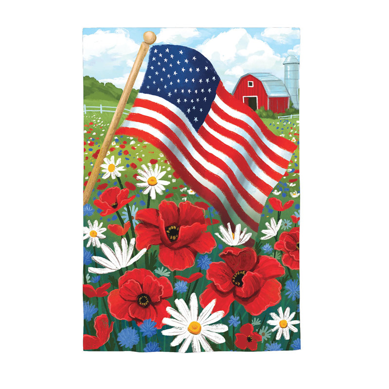Drapeau de maison en suède American Field