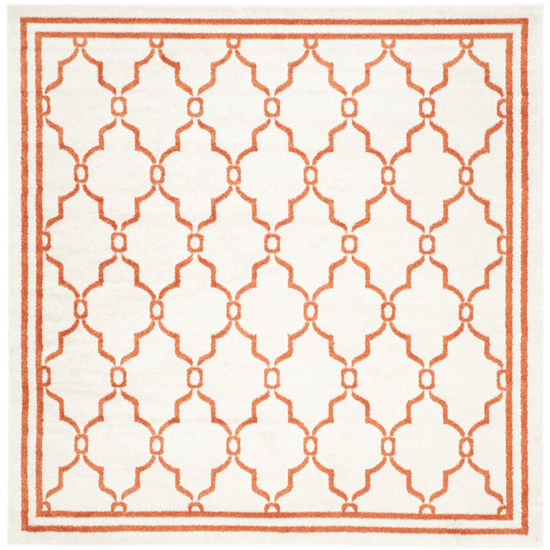 Tapis géométrique Amherst Performance, Carré 7 pi