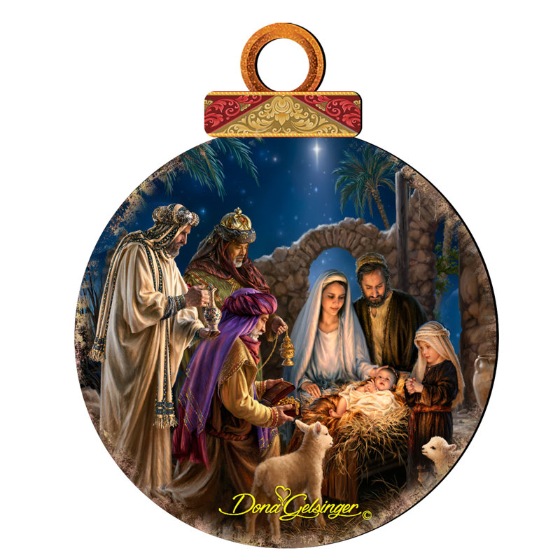 Ornement en forme de crèche de Noël en forme de crèche de Noël