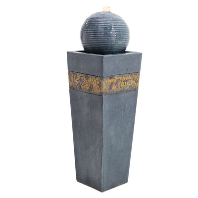 Outdoor Weather Resistant Column Fountain