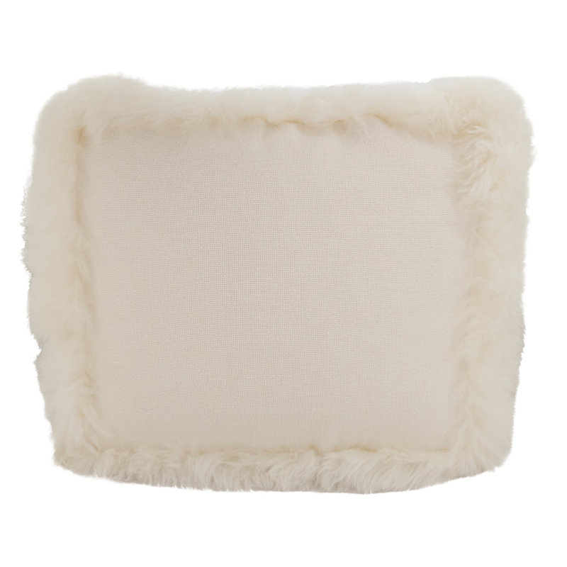 Repose-pieds rembourré Lulie Collection, Lin blanc