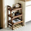 Étagère échelle 100% en bois massif, petite bibliothèque à 3 niveaux, autoportante avec rangement ouvert, idéale pour le salon, la chambre à coucher, le bureau, le bureau personnel et pour économiser de l'espace