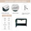 Meuble-lavabo simple 28 po avec comptoir en céramique 28 po-203533940