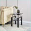 Tempered Black Glass 2-Layer Coffee Table, Space-Saving Easy-Clean for Living Room Sofa Side