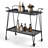 Geja Steel Wicker Bar Cart with Stools