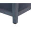 Console 24 po, velours côtelé bleu, sans assemblage, avec tablette inférieure en velours côtelé de 24 po, assemblage requis,
