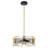 Luminaire suspendu cage en laiton huilé 15 pouces Milly 3 lumières