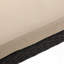 KD CHAISE LUNGE, CADRE BRUN FONCÉ AVEC COUSSIN BEIGE