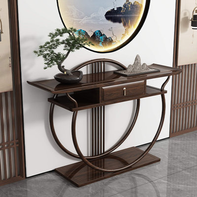 New Chinese-style solid wood console table
