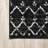 Kateshia Moroccan HYPE Boho Vintage Diamond Black/Ivory Rug-466278391