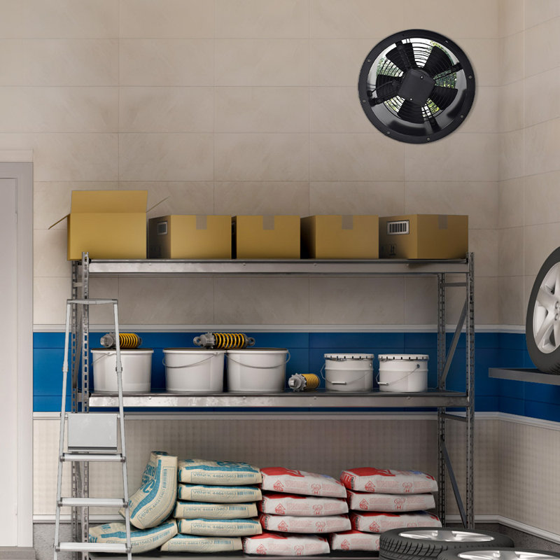 Livingandhome Ventilation Wall-Mounted Exhaust Axial Fan 8-inch