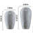 Handmade Ceramic Table Vase, Granular Texture & Matte Finish Ceramic Vase with Mottled Glaze, Simple Natural Texture & Minimalist Style Decor Piece (set of 2)